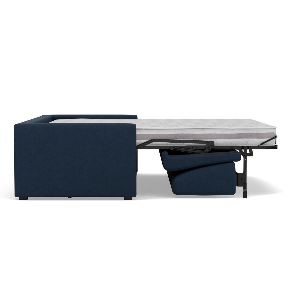 BEST MOBILIER Julia - canapé 3 places convertible express couchage quotidien 140 cm matelas 14 cm en tissu