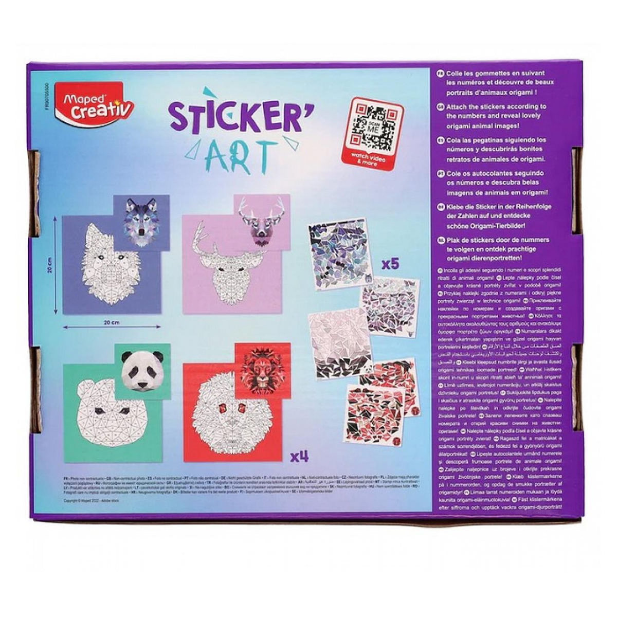 MAPED Sticker art - Gommettes au numero