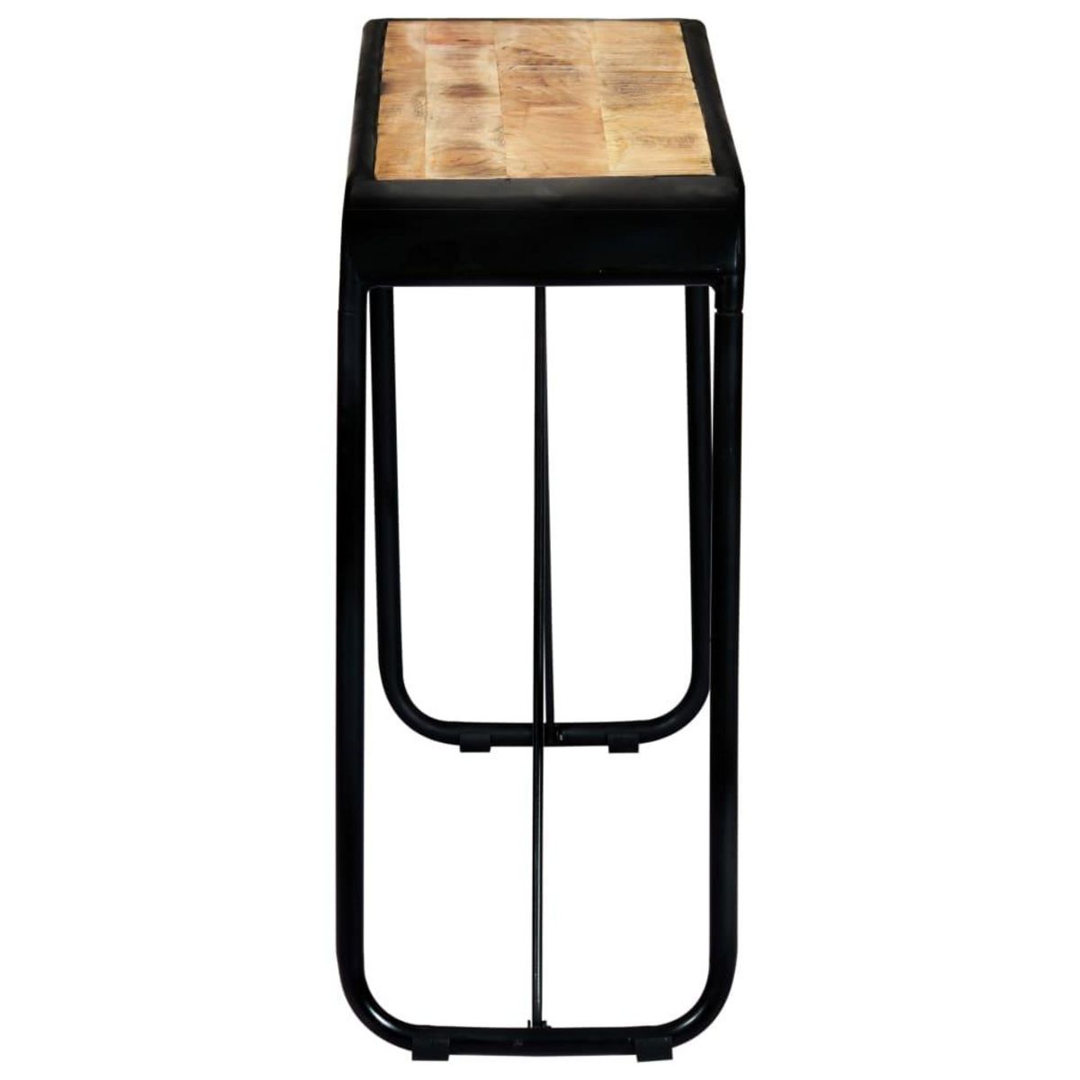 VIDAXL Table console 140 x 35 x 76 cm Bois de manguier massif brut