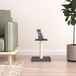 VIDAXL Arbre a chat avec plate-forme gris fonce 38 cm