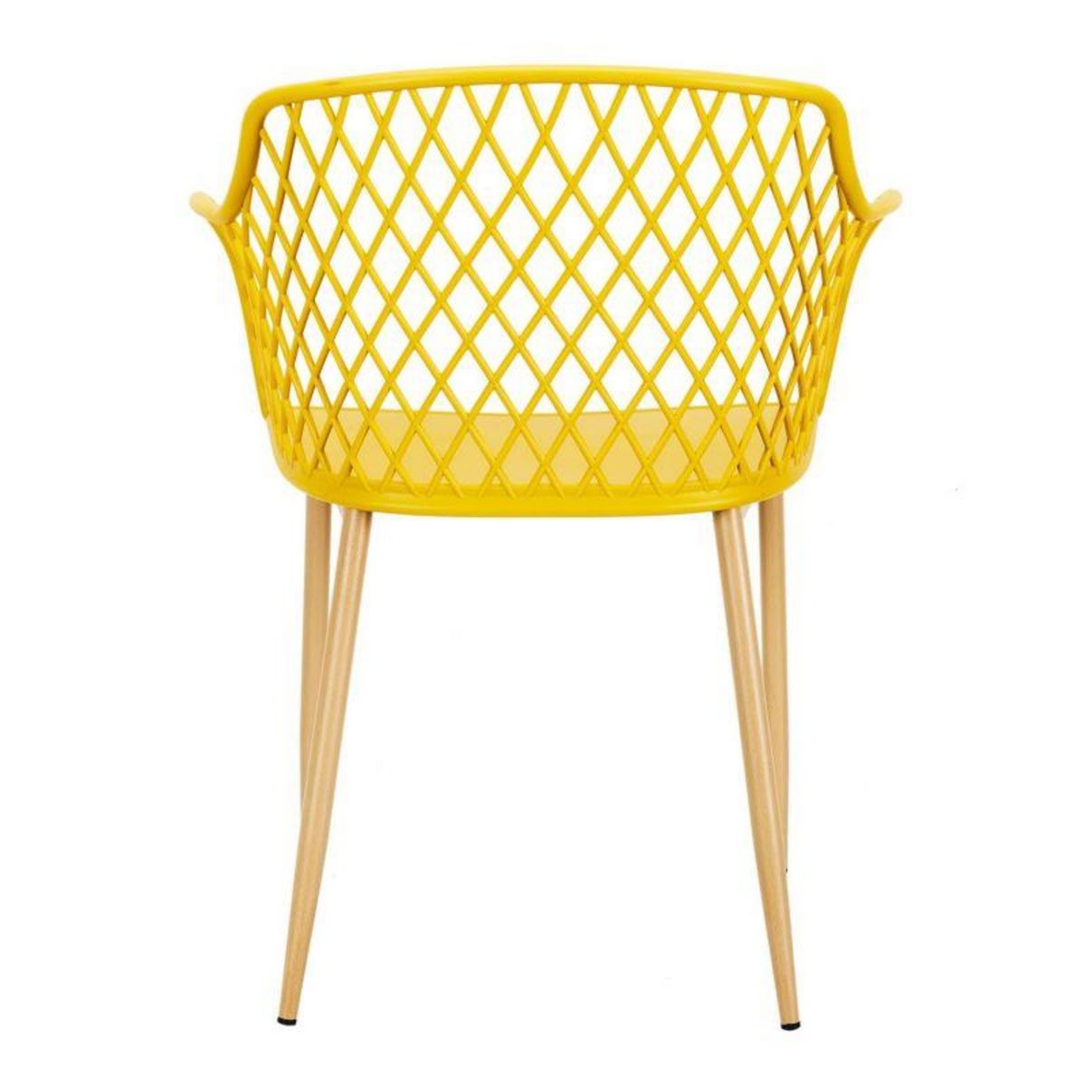Paris Prix Lot de 4 Fauteuils Design  Malaga  80cm Jaune