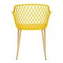 Voir la diapositive 5 : Paris Prix Lot de 4 Fauteuils Design  Malaga  80cm Jaune