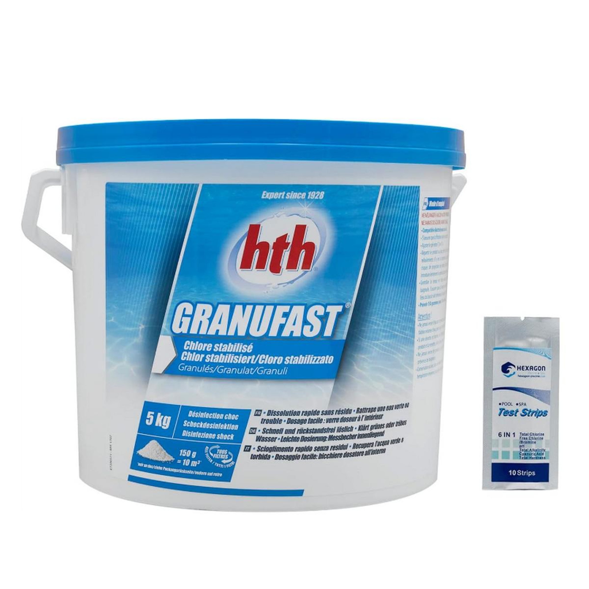 Voir la diapositive 2 : HTH Chlore choc stabilisé 5kg - C800654H1