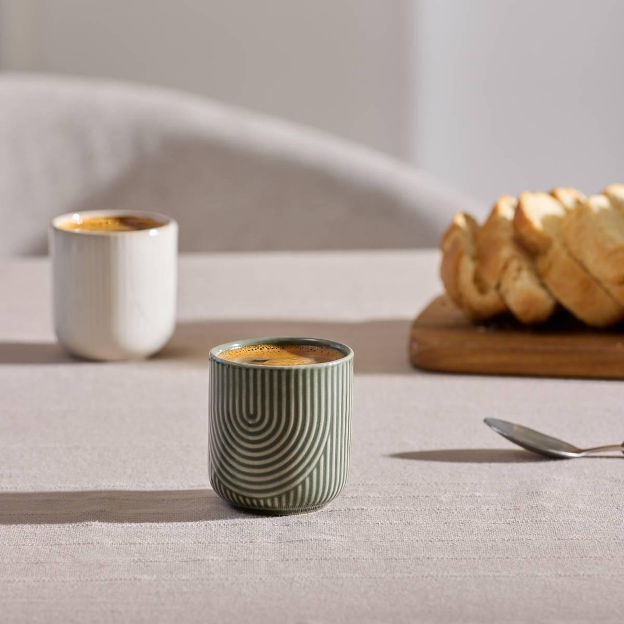 Voir la diapositive 3 : SECRET DE GOURMET Lot de 6 tasses à espresso  lya  10cl vert