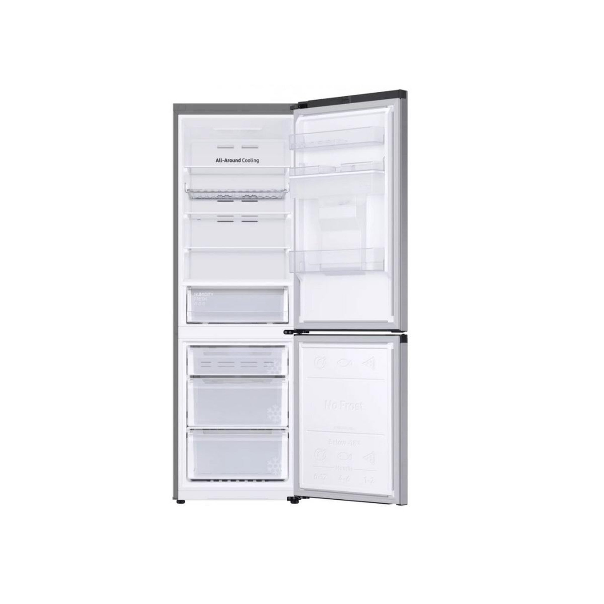 Voir la diapositive 3 : Samsung Réfrigérateur combiné 60cm 341l nofrost - RB34C652ESA