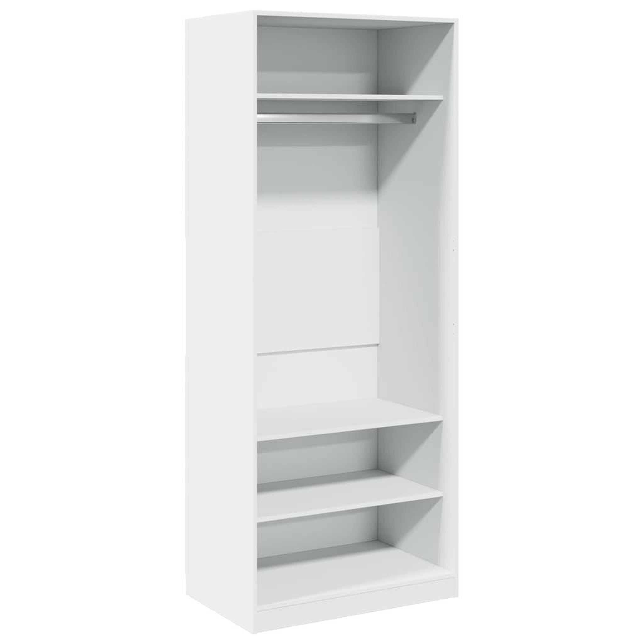 Voir la diapositive 2 : VIDAXL Garde-robe blanc 80x50x200 cm bois d'ingenierie