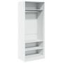 Voir la diapositive 2 : VIDAXL Garde-robe blanc 80x50x200 cm bois d'ingenierie