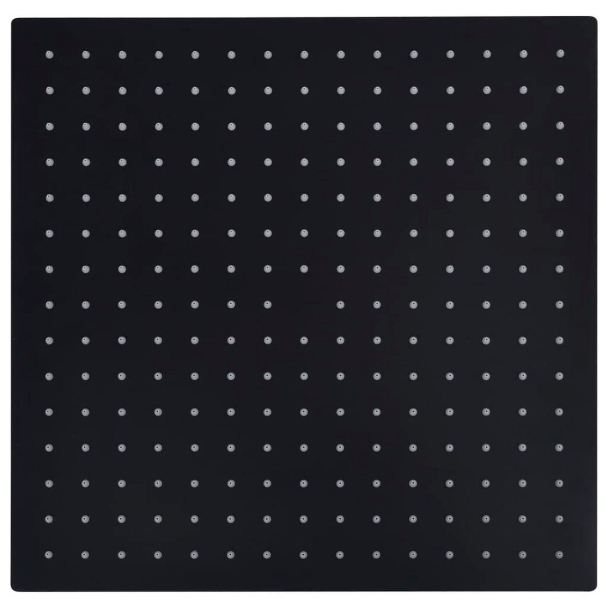 VIDAXL Pomme de douche pluie Acier inoxydable 40x40 cm Carree Noir