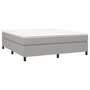 Voir la diapositive 3 : VIDAXL Sommier a lattes de lit avec matelas Gris clair 180x200cm Tissu