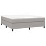 Voir la diapositive 3 : VIDAXL Sommier a lattes de lit avec matelas Gris clair 180x200cm Tissu