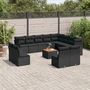 Voir la diapositive 1 : VIDAXL Salon de jardin avec coussins 13 pcs noir resine tressee