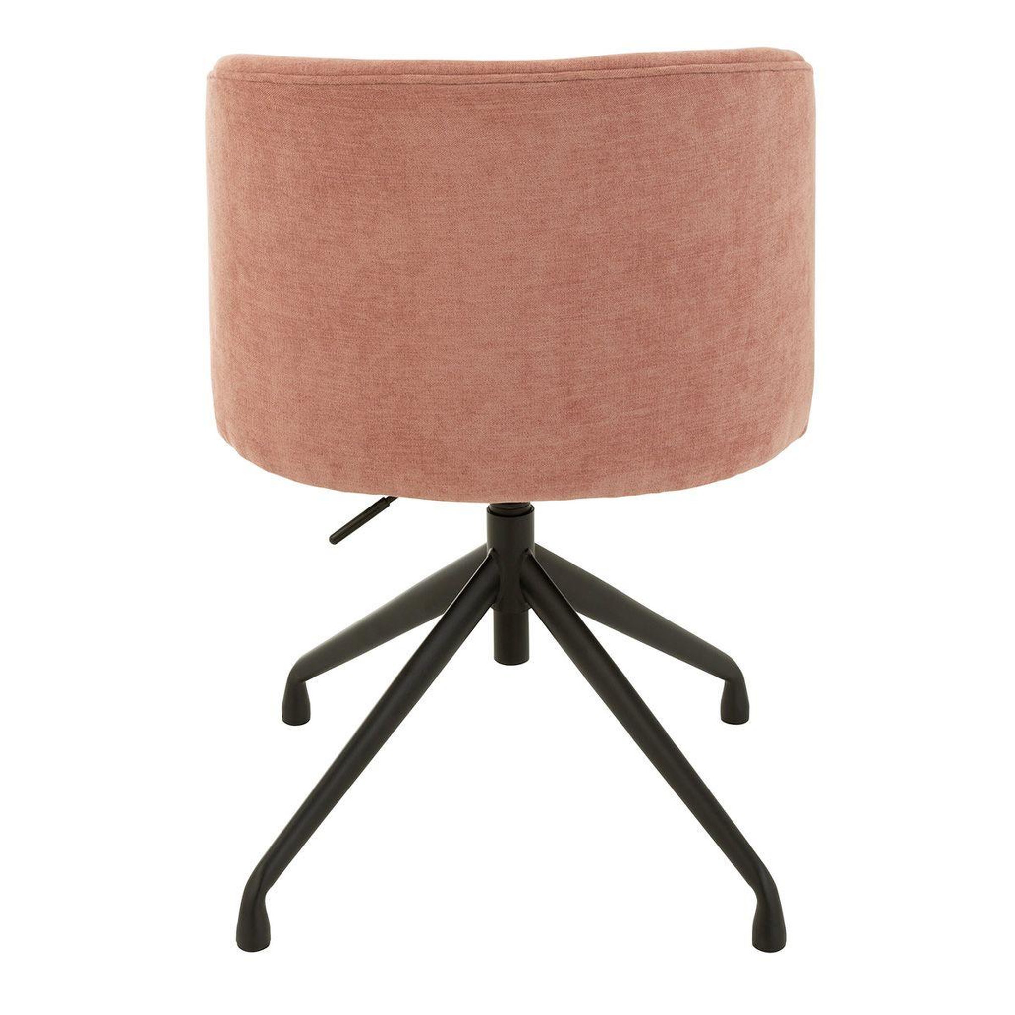 Voir la diapositive 4 : J-LINE Chaise pivotante design  gena  56cm rose clair