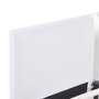VIDAXL Cadre de lit Blanc Similicuir 160 x 200 cm