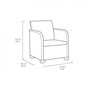 Voir la diapositive 5 : ALLIBERT by KETER Fauteuil de jardin avec coussin - en résine - Allibert by KETER - SanRemo - Gris graphite