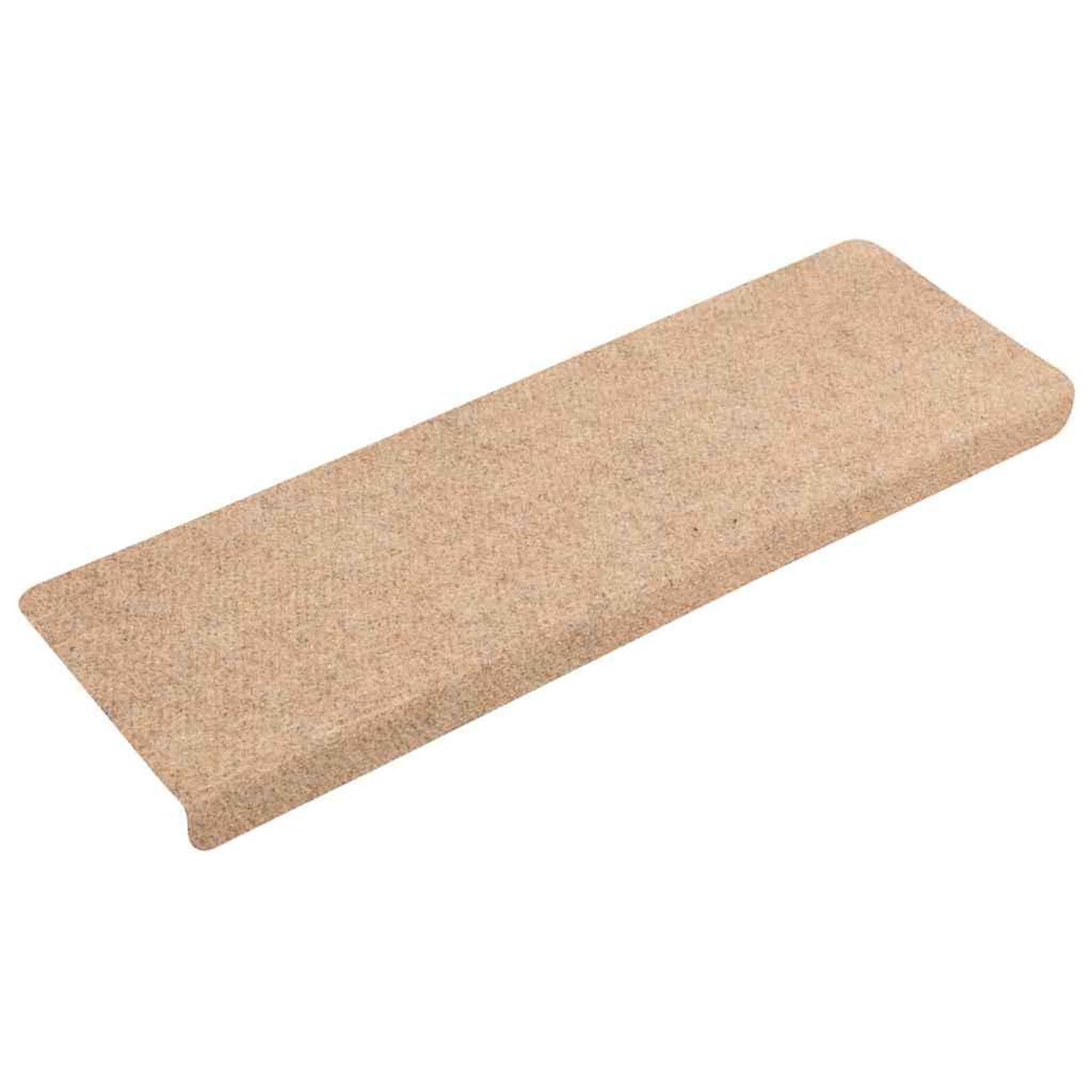Voir la diapositive 2 : VIDAXL Tapis d'escalier autocollant 30 pcs creme 65x21x4 cm