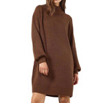 NOISY MAY Robe Pull en Maille Marron Femme Noisy May Timmy. Coloris disponibles : Marron