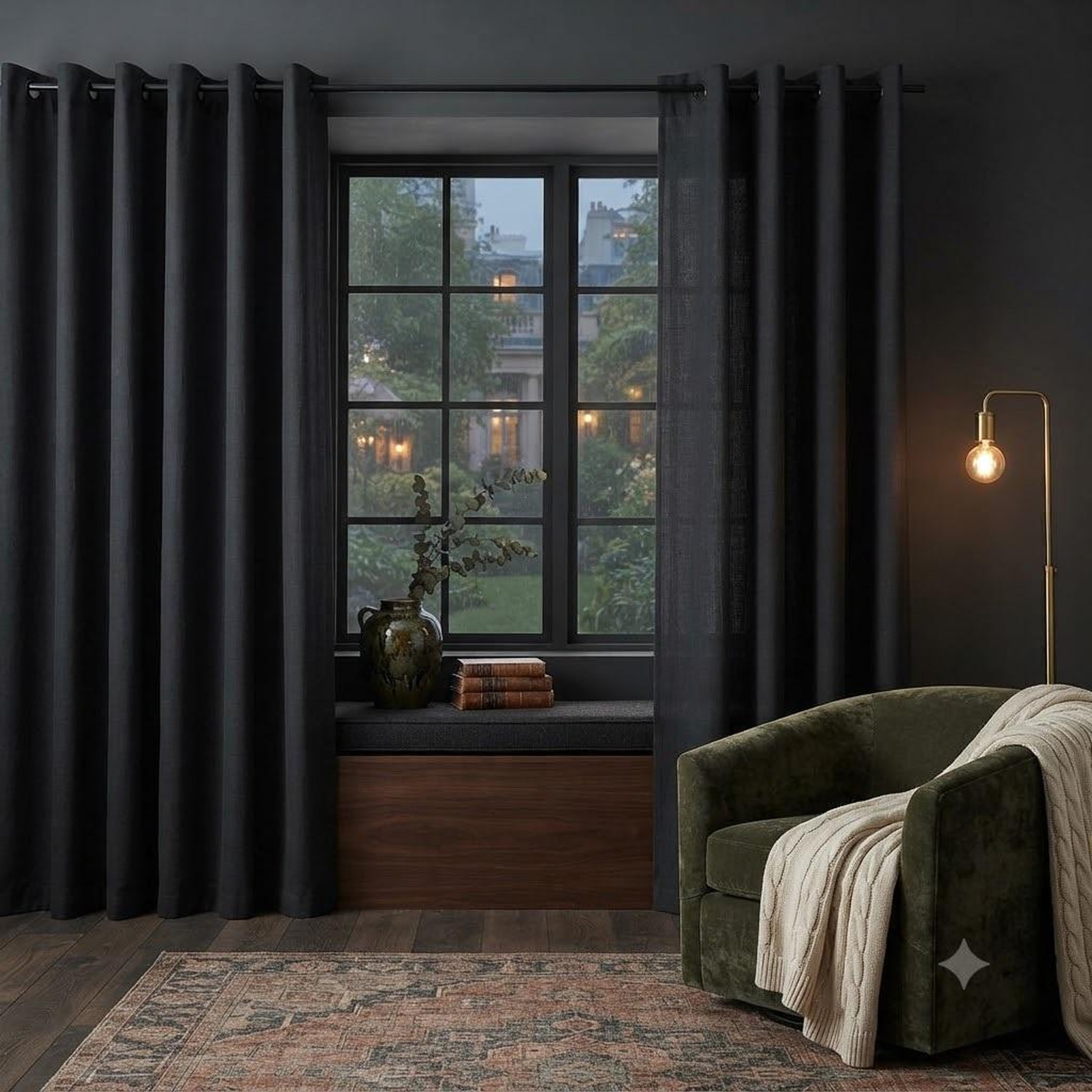 Voir la diapositive 6 : Eden Un rideau tamisant bea chiné design et moderne