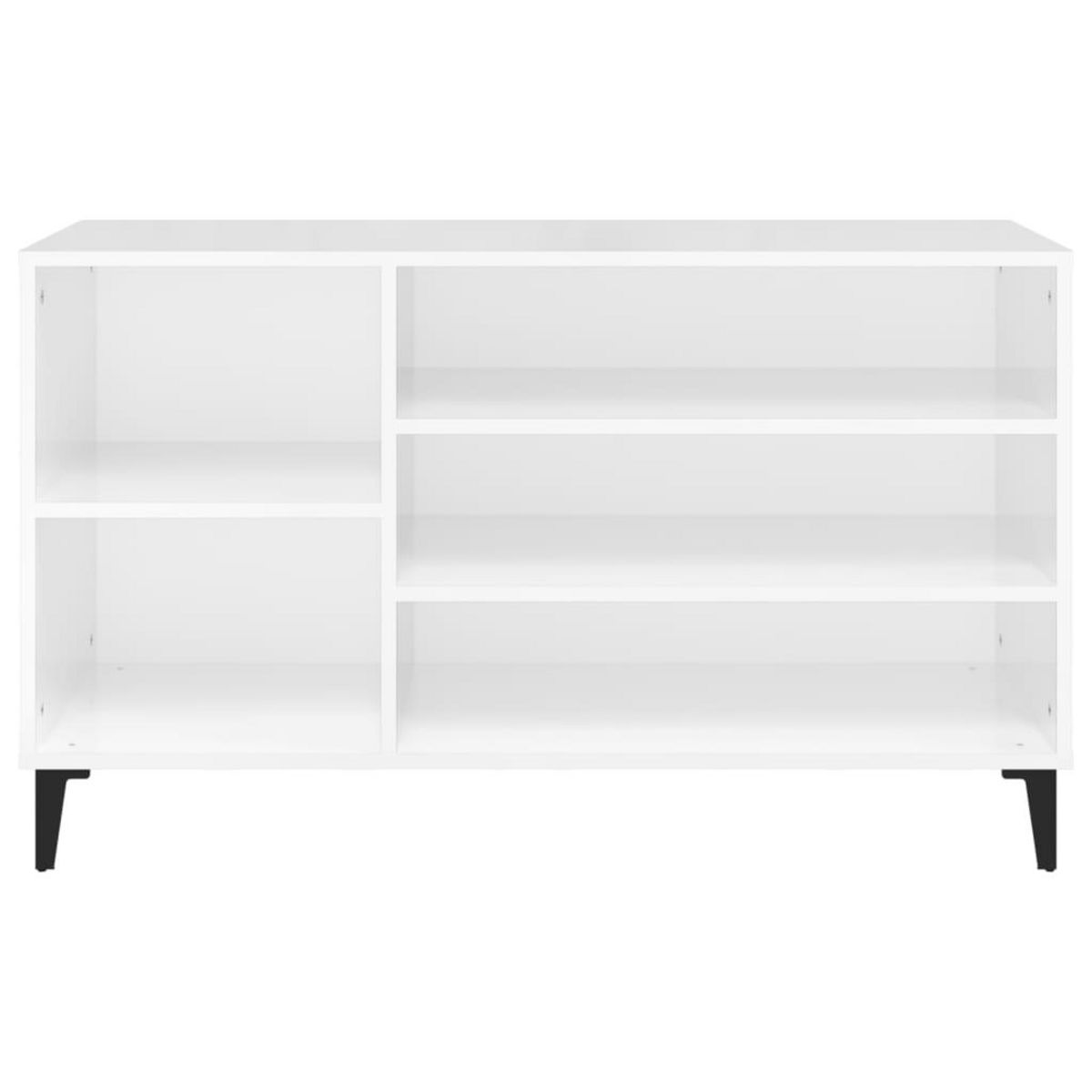 VIDAXL Armoire a chaussure Blanc brillant 102x36x60 cm Bois ingenierie