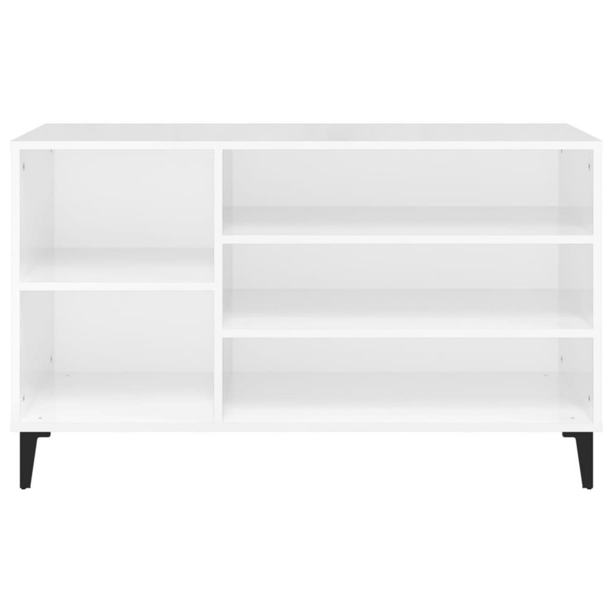 VIDAXL Armoire a chaussure Blanc brillant 102x36x60 cm Bois ingenierie