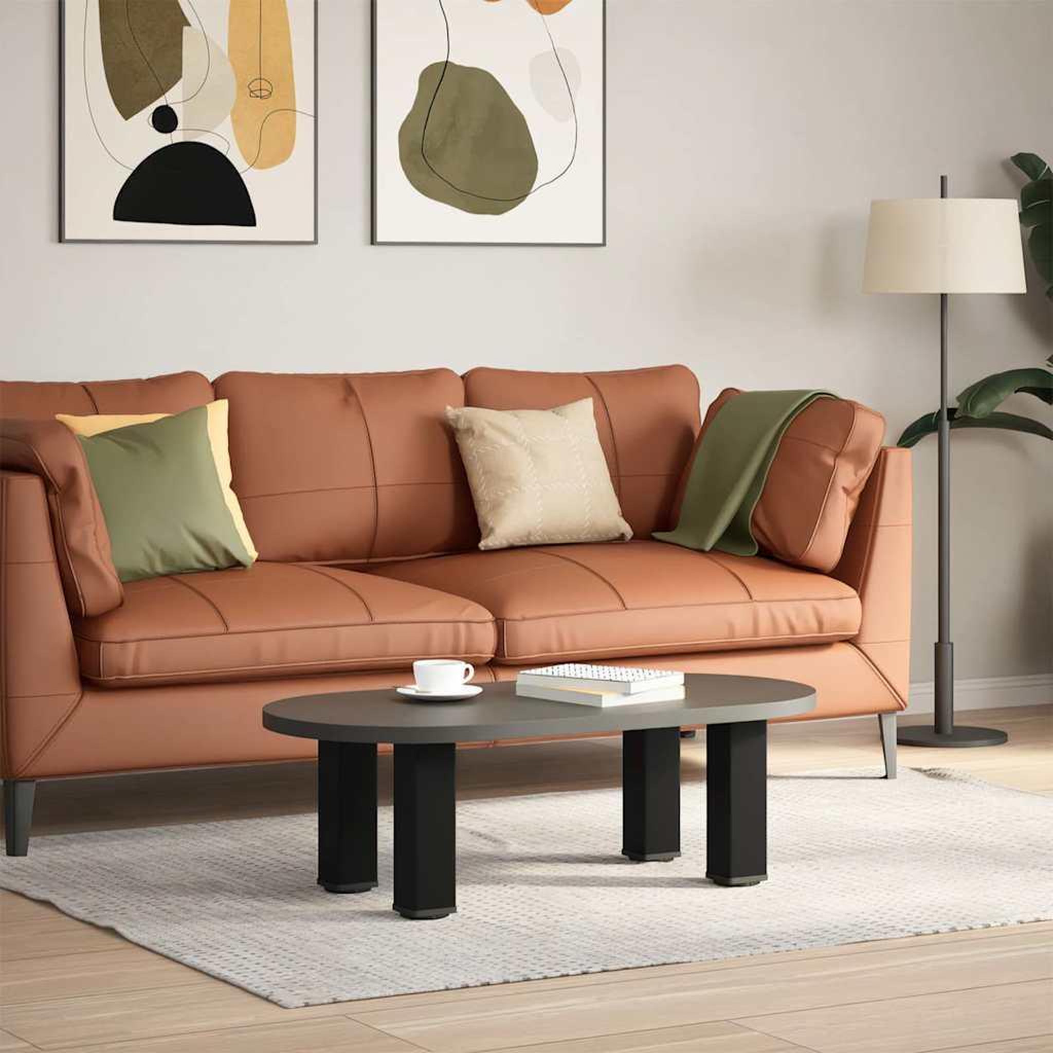Voir la diapositive 3 : VIDAXL Pieds de table basse 4 pcs noir 42-44 cm acier