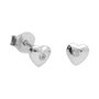 Voir la diapositive 1 : L'ATELIER D'AZUR Boucles d'Oreilles Argent 925/000 Rhodié - Coeur Serti