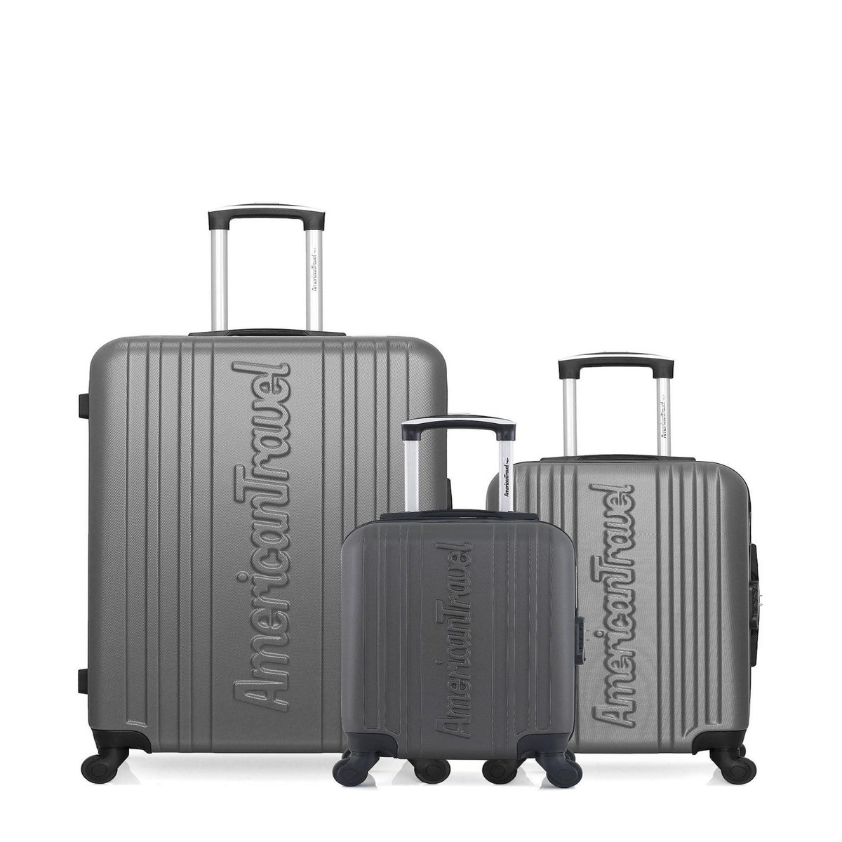 AMERICAN TRAVEL AMERICAN TRAVEL - LOT DE 3 - Valises grand format, cabine et cabine XXS SPRINGFIELD