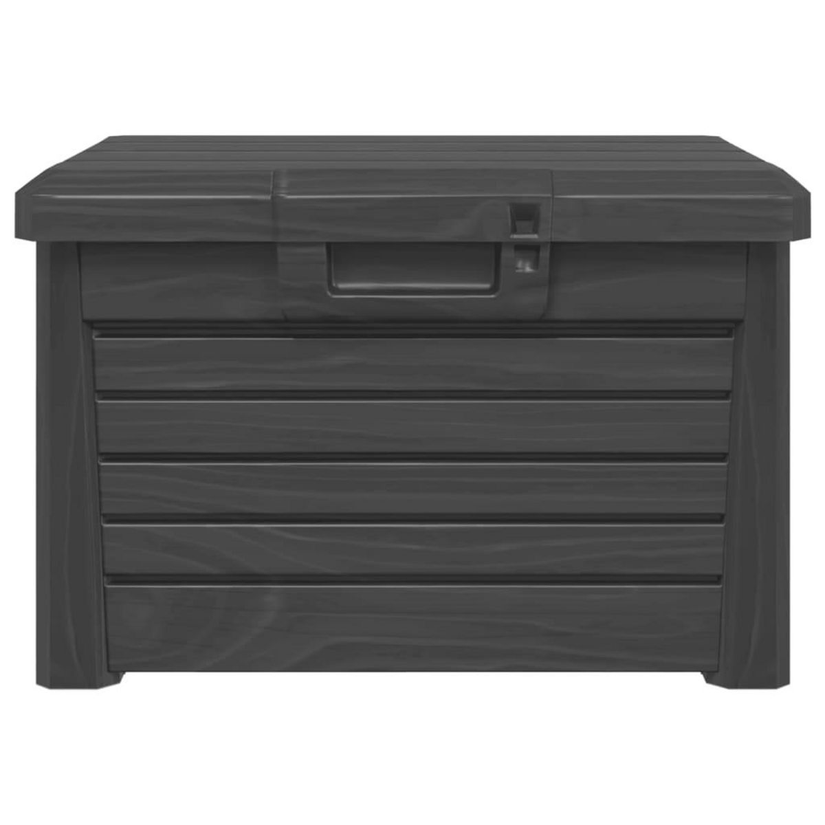 VIDAXL Boîte a coussins d'exterieur anthracite polypropylene
