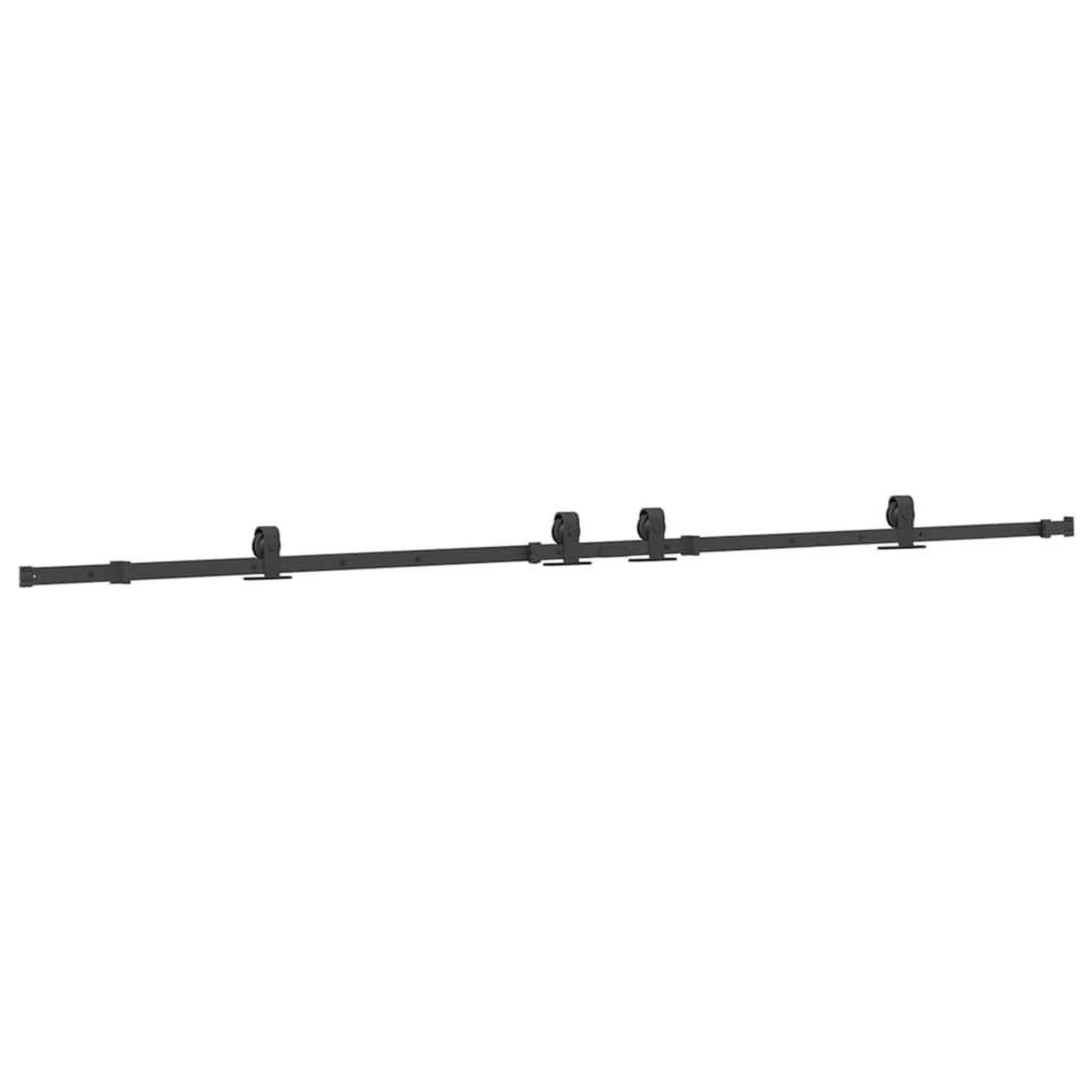 Voir la diapositive 2 : VIDAXL Kit de quincaillerie de porte coulissante 305 cm acier noir