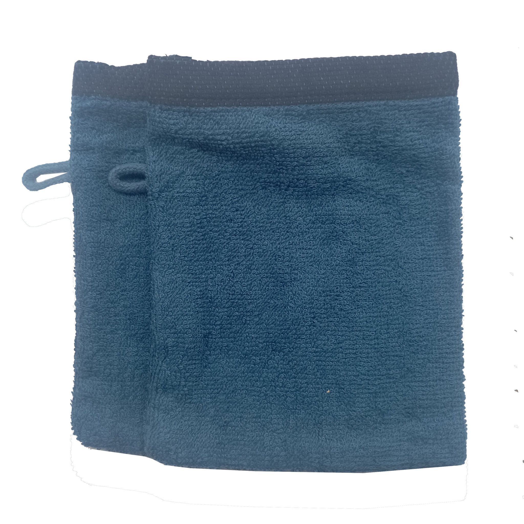 Voir la diapositive 1 : ACTUEL Lot de 2 gants de toilette uni en  coton 450GSM