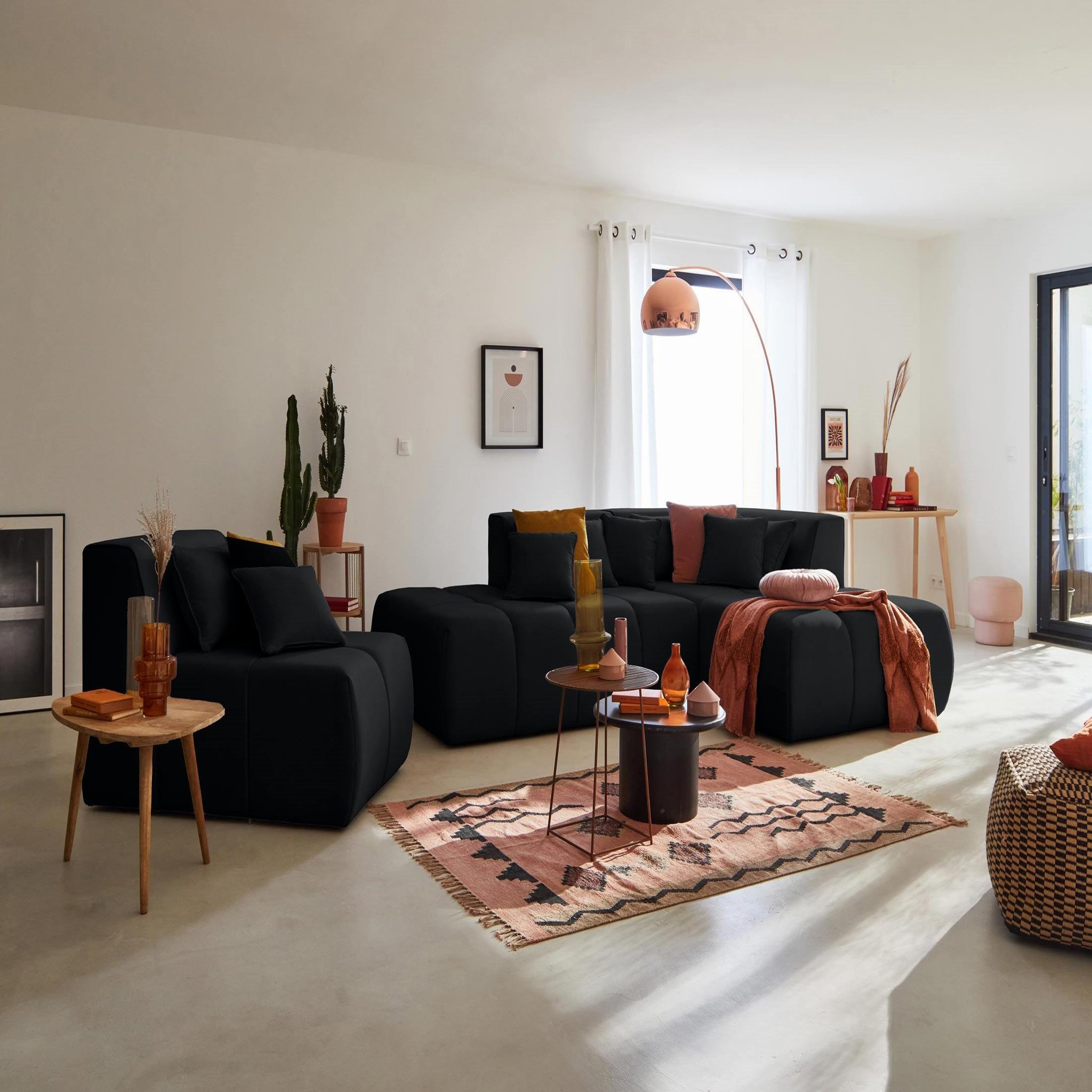 Voir la diapositive 3 : BEST MOBILIER Caracas - module d'assise gauche - en tissu
