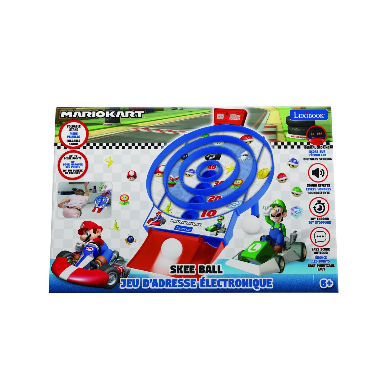 Lexibook Target Shoot Mario Kart - Jeu d'adresse électronique