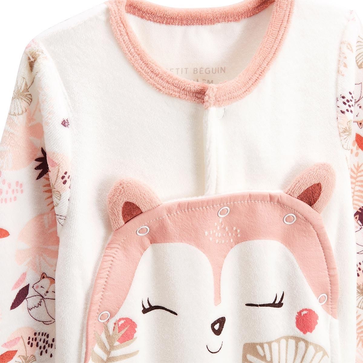 Petit Béguin Pyjama bébé en velours ouverture pont Machu Pichu