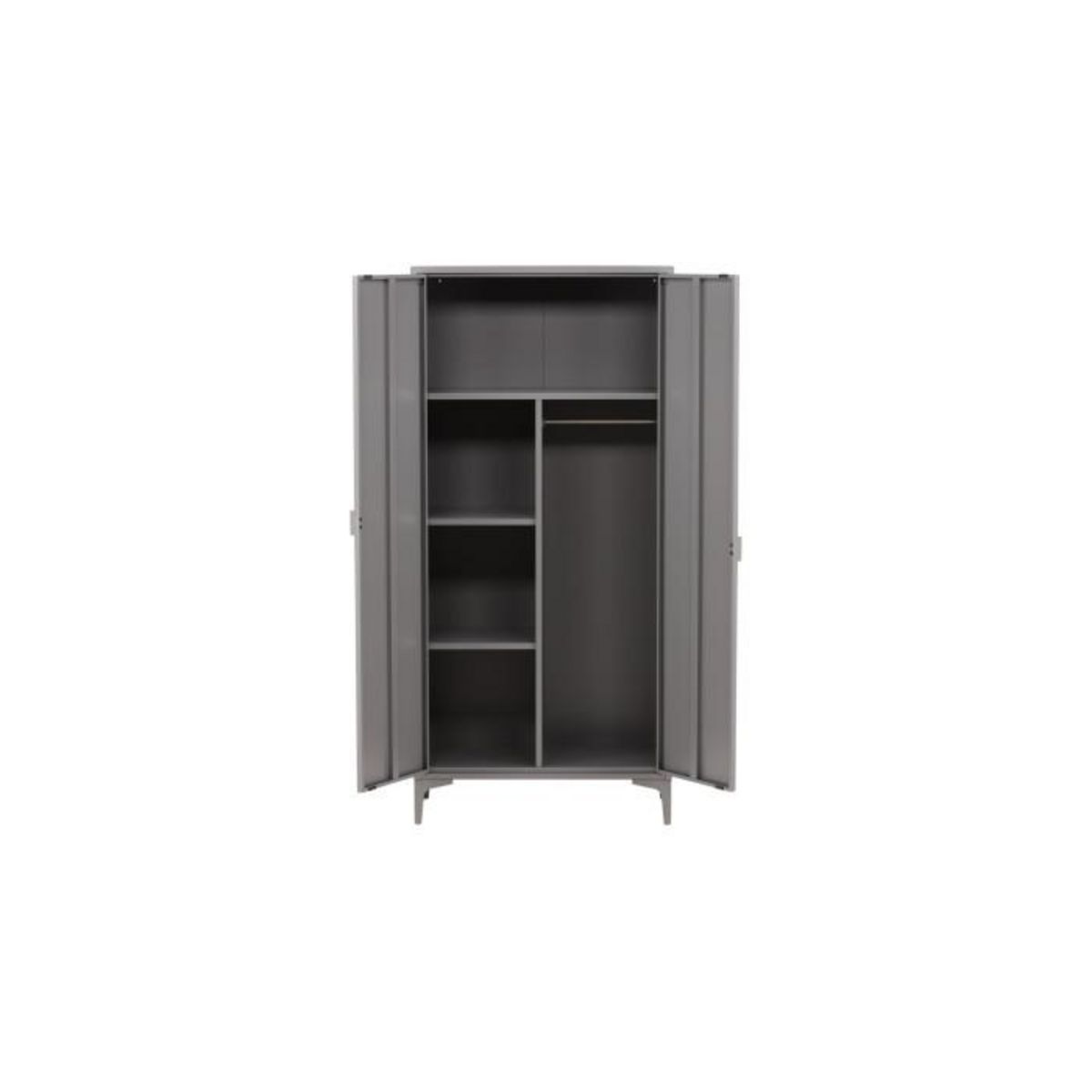Paris Prix Armoire Design 2 Portes  Piring  85cm Gris Clair