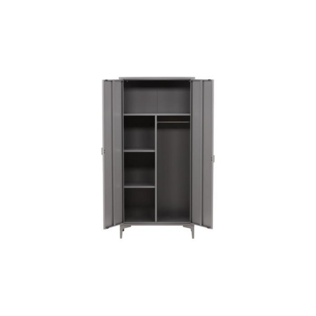 Paris Prix Armoire Design 2 Portes  Piring  85cm Gris Clair