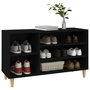 Voir la diapositive 4 : VIDAXL Armoire a chaussures Noir 102x36x60 cm Bois d'ingenierie