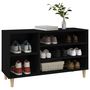 Voir la diapositive 4 : VIDAXL Armoire a chaussures Noir 102x36x60 cm Bois d'ingenierie