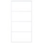 Voir la diapositive 2 : VIDAXL Porte coulissante Verre ESG et aluminium 102,5x205 cm Blanc