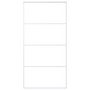 Voir la diapositive 2 : VIDAXL Porte coulissante Verre ESG et aluminium 102,5x205 cm Blanc
