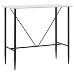 VIDAXL Table de bar Blanc 120x60x110 cm MDF