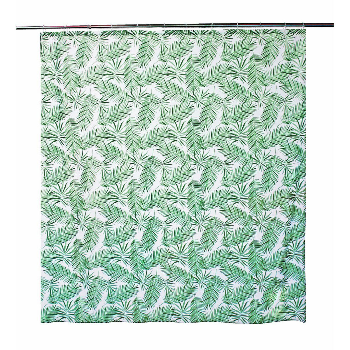 ALLIBERT Rideau de douche tropical OURAL - 180 x 200 cm - Blanc