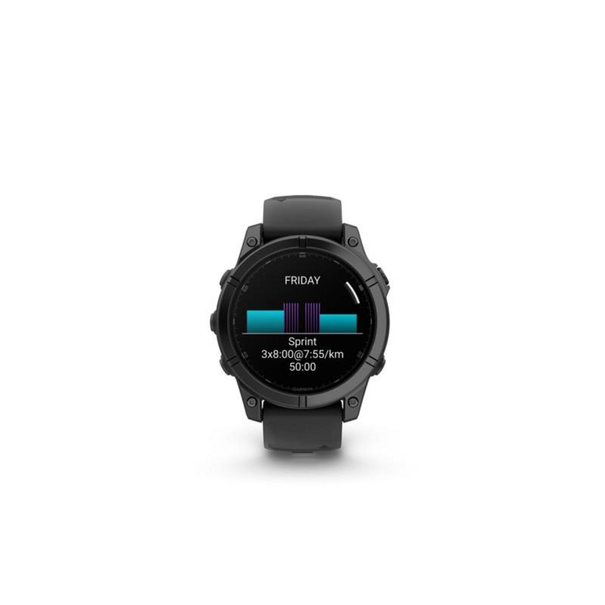 GARMIN Montre connectée Garmin fenix E AMOLED 47mm Acier Gray avec bracelet noir