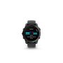 Voir la diapositive 2 : GARMIN Montre connectée Garmin fenix E AMOLED 47mm Acier Gray avec bracelet noir