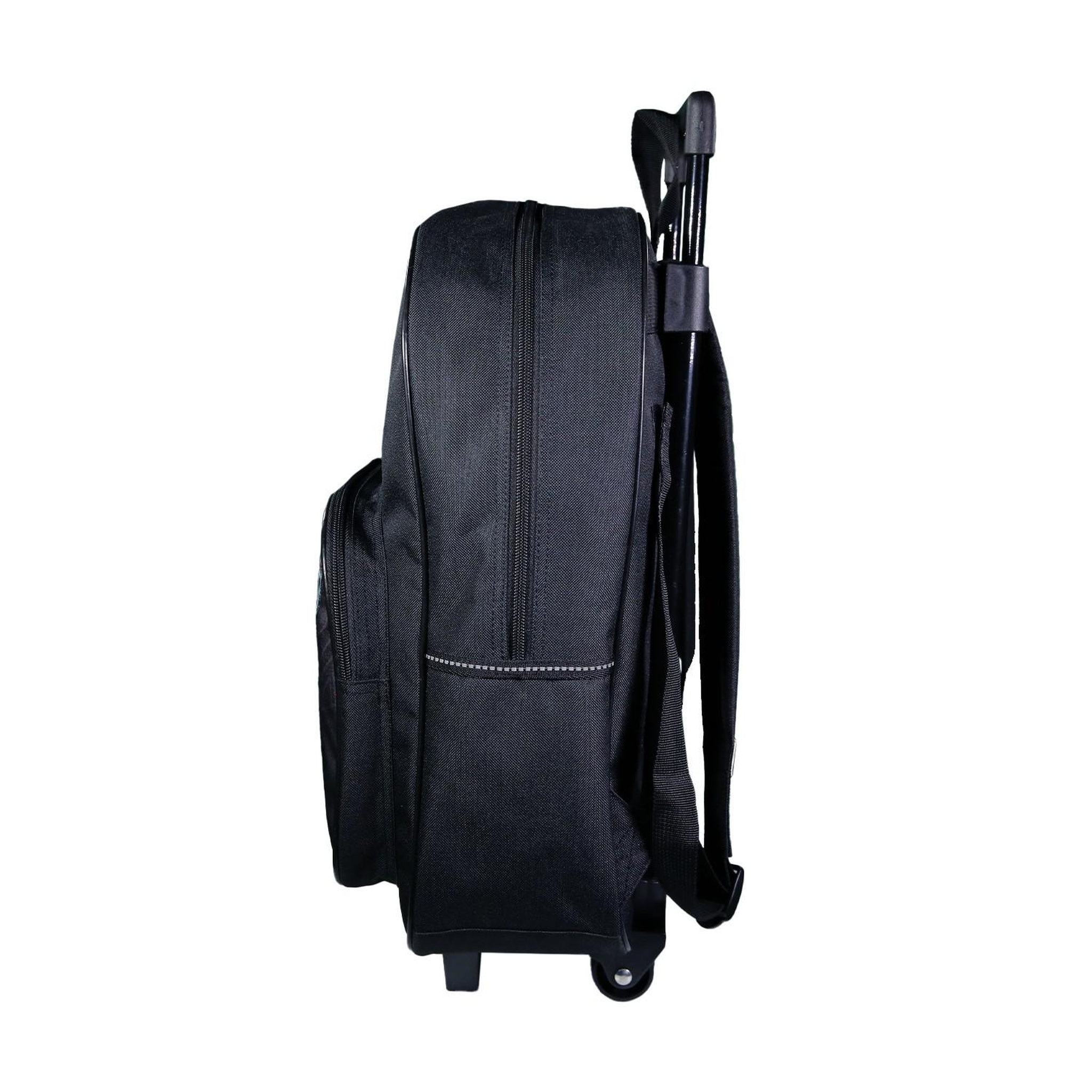 Voir la diapositive 3 : Bagtrotter Sac à dos à roulettes Transformers Noir