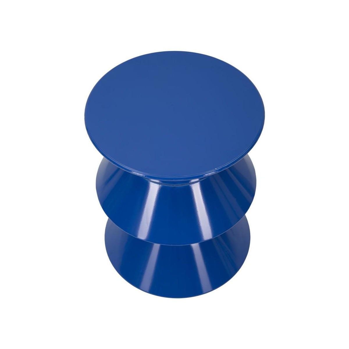 Paris Prix Table d'Appoint en Métal  Zag  45cm Bleu