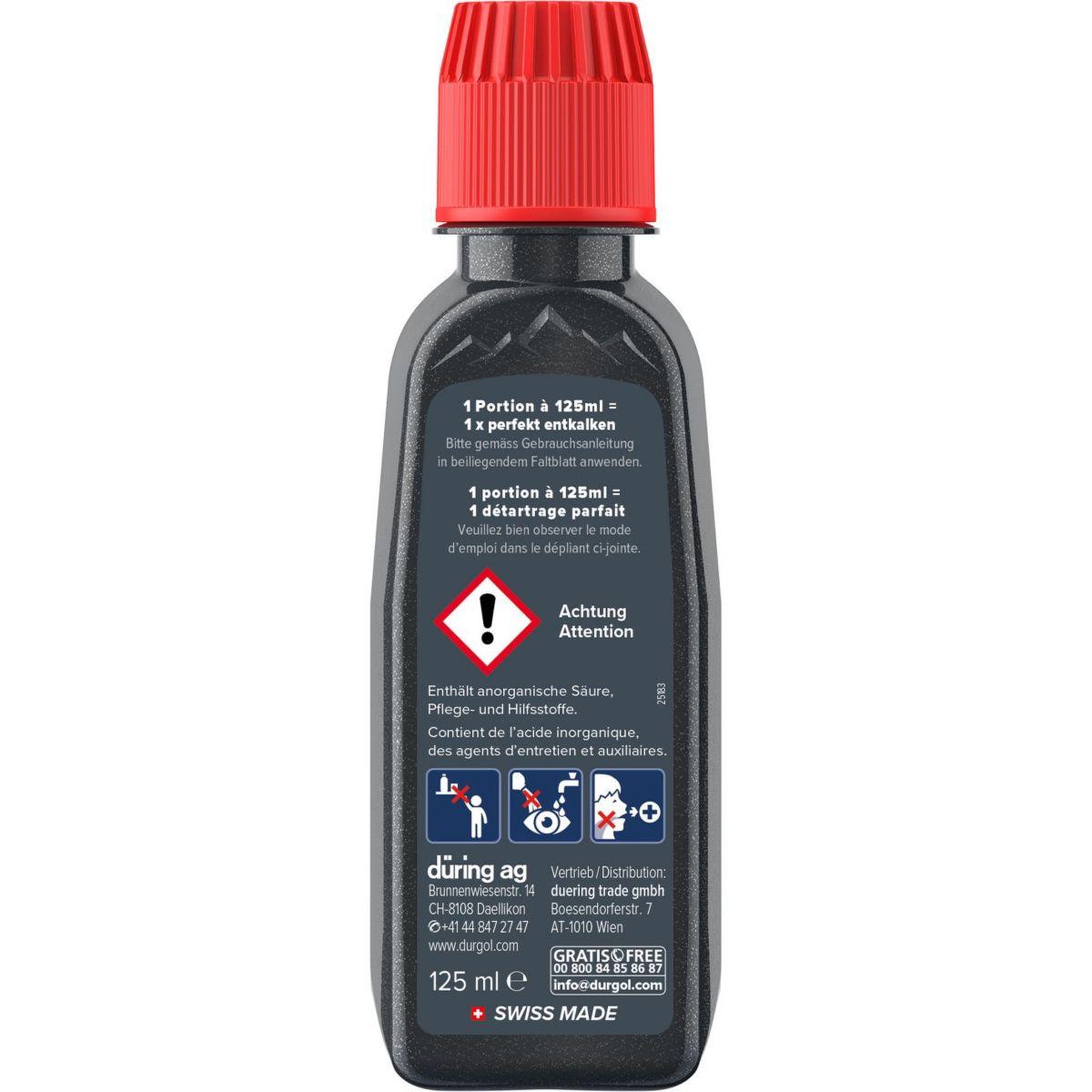 Voir la diapositive 5 : DURGOL Détartrant Swiss espresso 2x125ml
