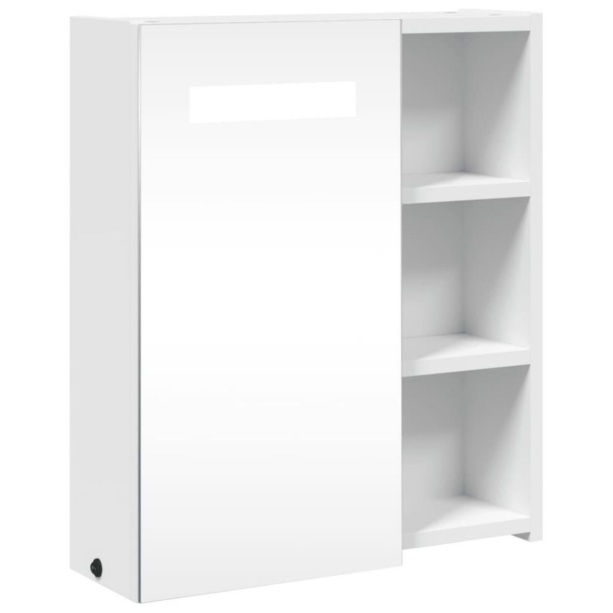 VIDAXL Armoire de salle de bain a miroir avec LED blanc 45x13x52 cm