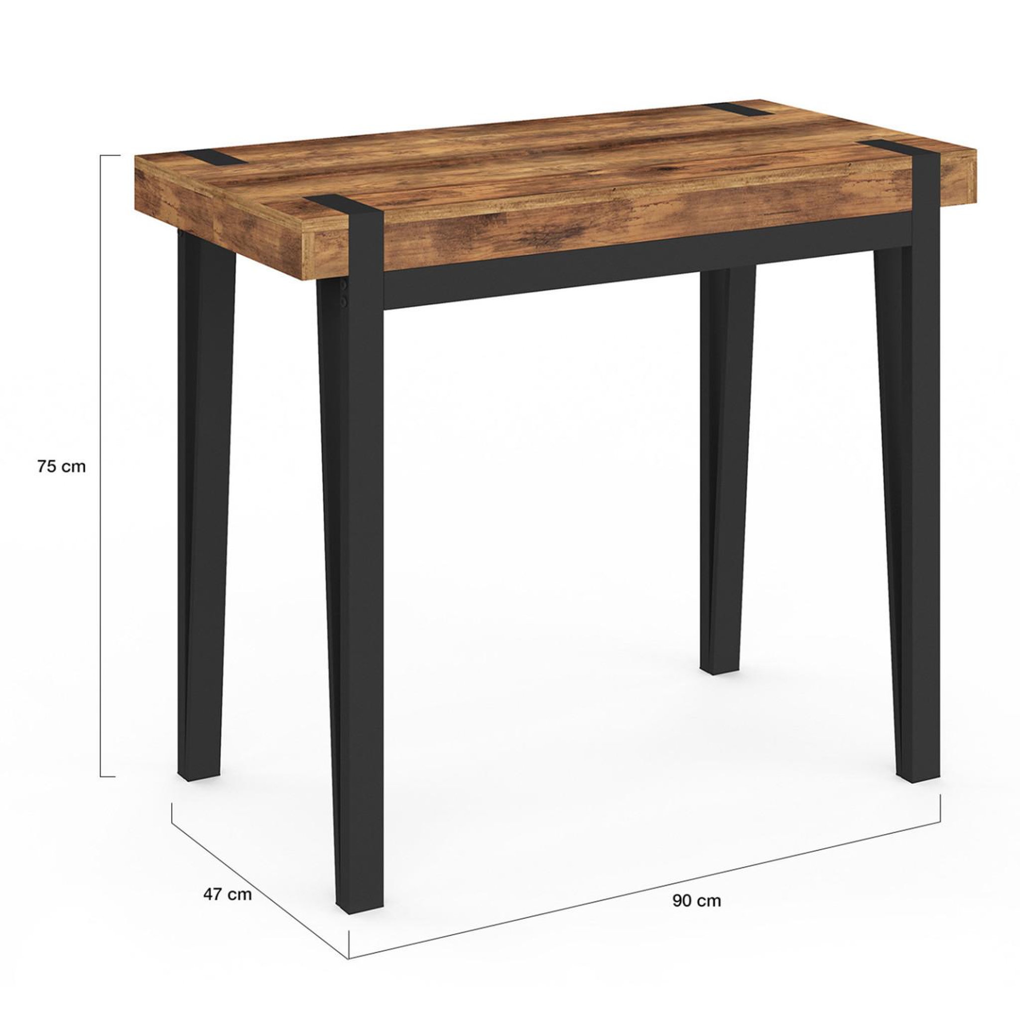 Voir la diapositive 5 : ID MARKET Table console extensible austria 10 personnes 235 cm design industriel