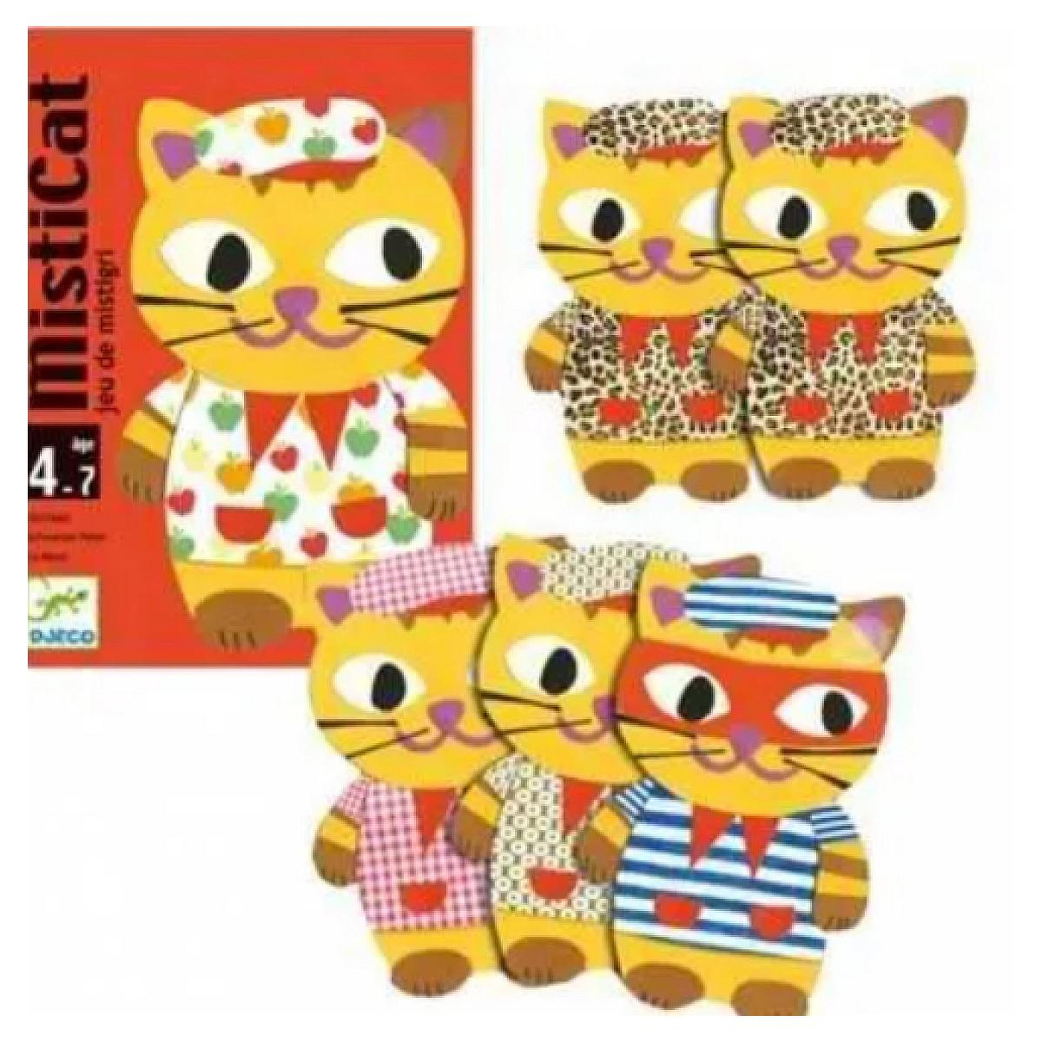Voir la diapositive 2 : Djeco Misticat jeu de mistigri