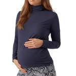 MAMALICIOUS T shirt Manches  ongues  Femme Mamalicious Rollneck. Coloris disponibles : Bleu