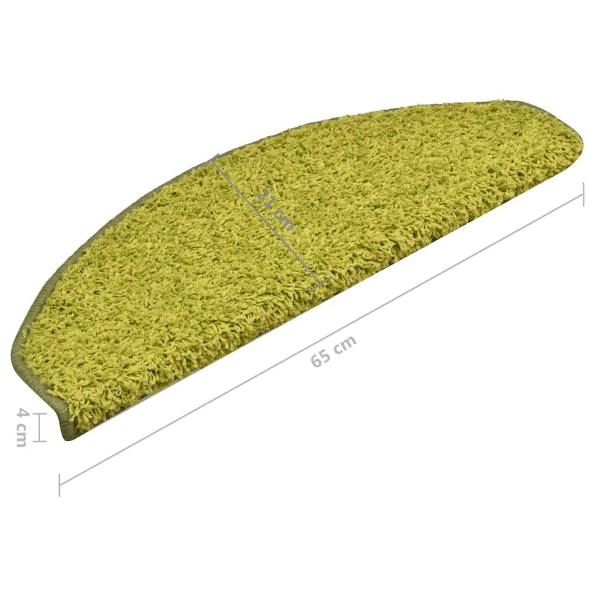 Voir la diapositive 6 : VIDAXL Tapis de marches d'escalier 15 pcs Vert 65x21x4 cm